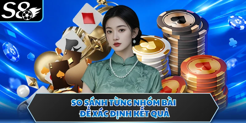 So sánh từng nhóm bài để xác định kết quả