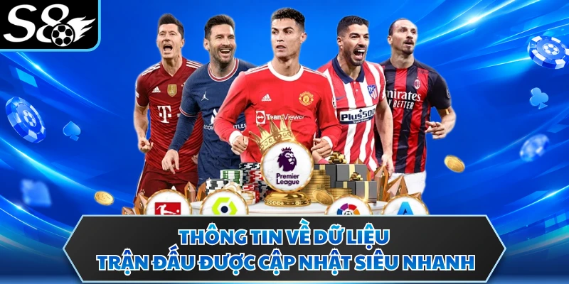 Thông tin về dữ liệu trận đấu được cập nhật siêu nhanh